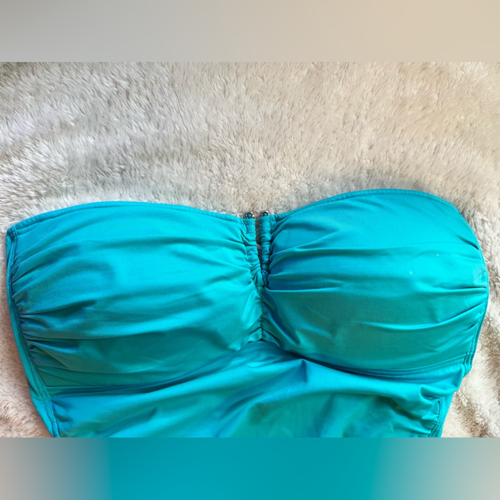 Tommy Bahama Women’s One Piece Suit, Turquoise, Size 10 - Picture 3 of 7